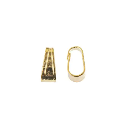 6mm Pinch Bails, 30ct. by Bead Landing&trade; 18K Gold {3}
