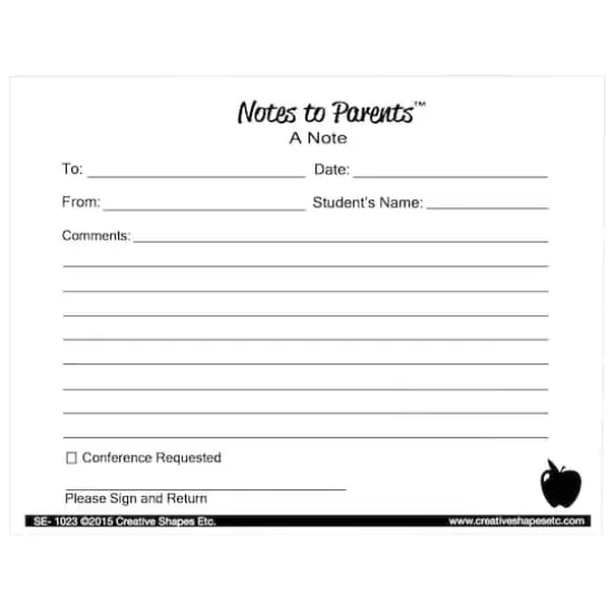 Notes to Parents&trade;, Blank Notes, 6 Packs of 50 {3}