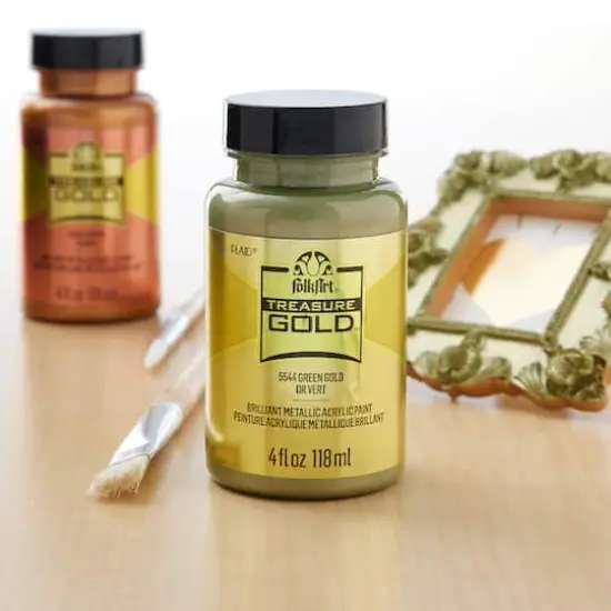 FolkArt&reg; Treasure Gold&trade; Metallic Paint Green Gold {3}