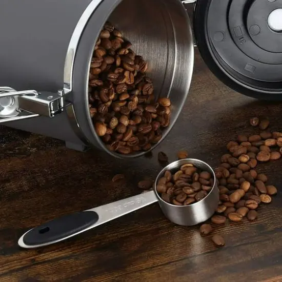NEX&trade; 22oz. Airtight Gray Stainless Steel Coffee Canister {7}