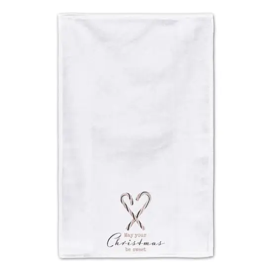 Designs Direct Sweet Christmas Candy Cane Tea Towels Set {4}