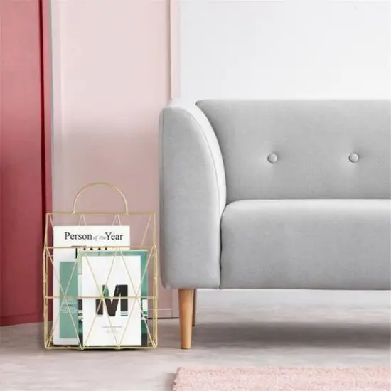 NEX&trade; Gold Wall-Mounted Metal Files Holder {6}