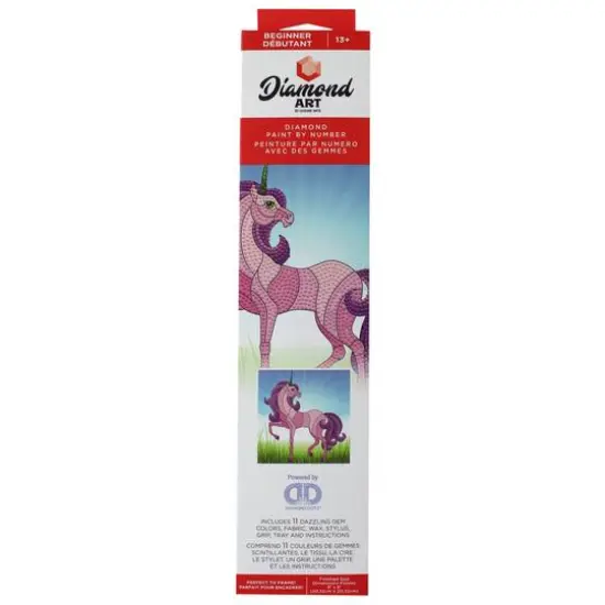 Diamond Art&reg; Stain Glass Unicorn Beginner Kit {3}