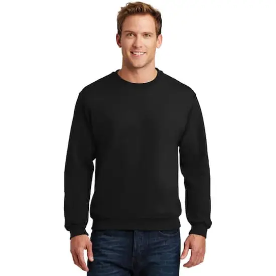 JERZEES® Super Sweats® NuBlend® Crewneck Sweatshirt Black {4}
