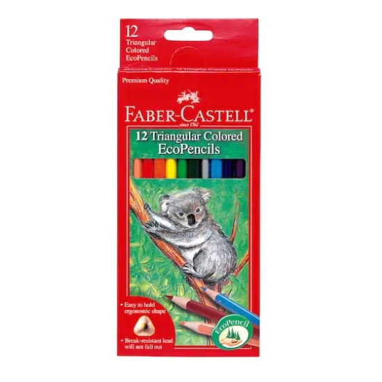 Faber-Castell® 240-Piece Triangular Colored EcoPencils School Pack {4}