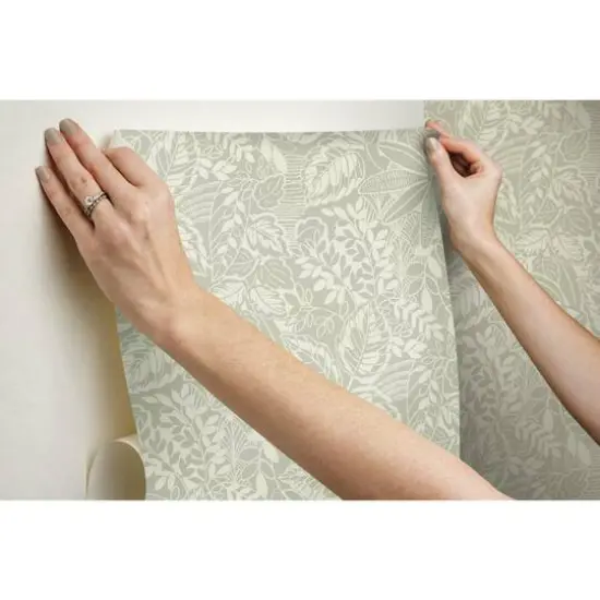 RoomMates Vintage Batik Jungle Peel & Stick Wallpaper Taupe/Beige {9}
