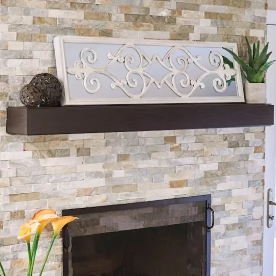 Household Essentials 47" Large Framed Decorative Scroll Wall Mirror {3}