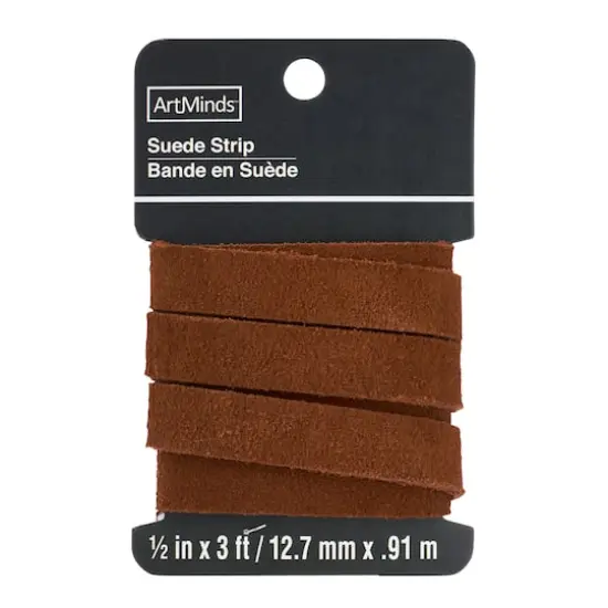 Medium Brown Suede Strip by ArtMinds&trade; {1}