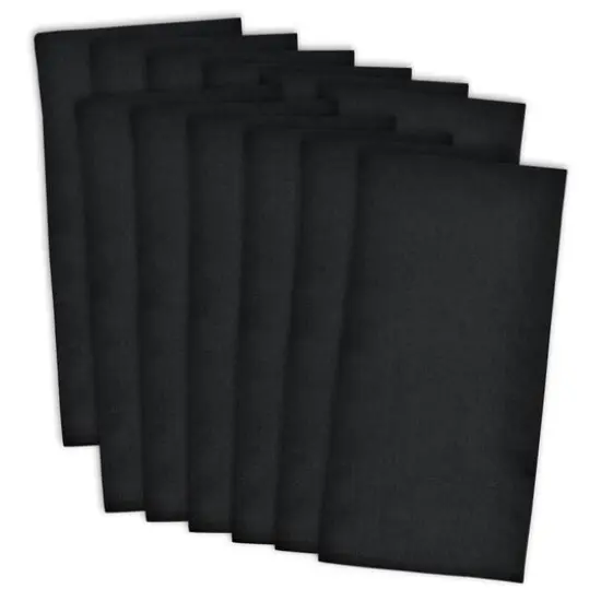 DII&reg; Flat Woven Dishtowels, 12ct. Black {2}