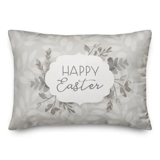 Happy Easter Pillow 14" x 20" Throw Pillow {1}