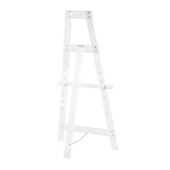 57" Clear Acrylic Plastic Adjustable 7-Tier Display Easel with Gold Metal Hardware & Chain Support {10}