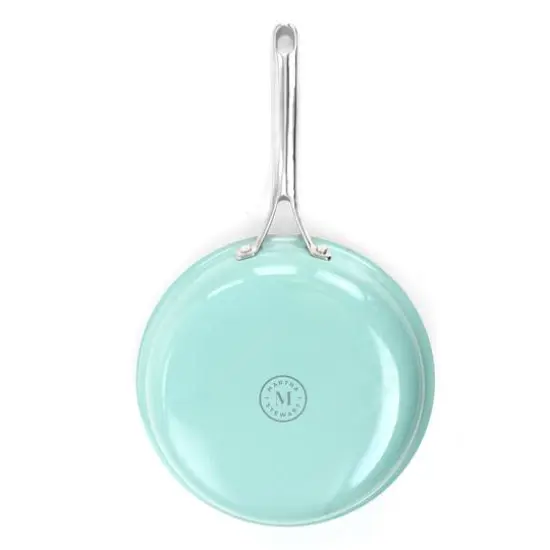 Martha Stewart Lockton 12" Turquoise Aluminum Nonstick Frying Pan {5}