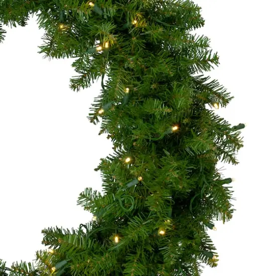 36" LED Northern Pine Artificial Christmas Wreath {3}