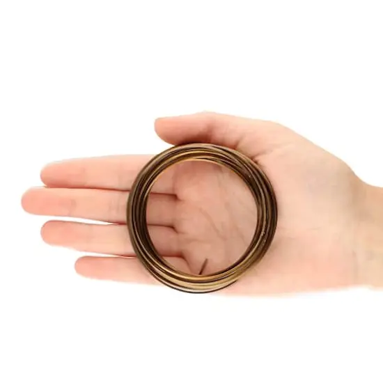 The Beadsmith&reg; Wire Elements&trade; 18 Gauge Tarnish Resistant Square Soft Temper Wire, 7yd. Vintage Bronze {7}