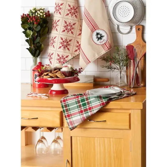DII&reg; Assorted Noel Tree Dishtowel Set {6}