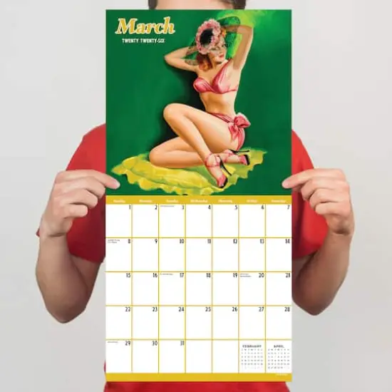 2026 PinUps Wall Calendar {5}