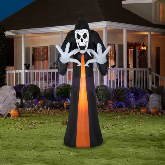 9ft. Airblown&reg; Inflatable Halloween Black Reaper {3}