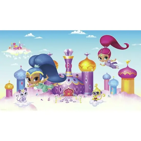 RoomMates Shimmer & Shine XL Chair Rail Wall Mural {1}