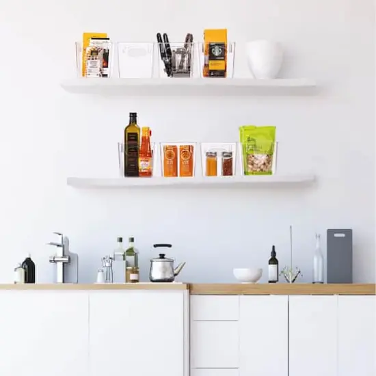 Sorbus 5.5" Clear Square Bins {5}