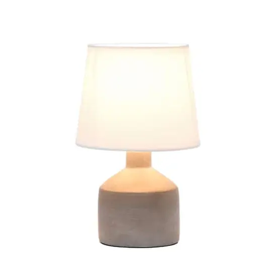 Simple Designs Mini Bocksbeutal Ceramic Table Lamp Gray {3}