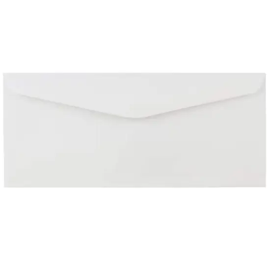 JAM Paper 4" x 9.5" White Commercial Window Envelope, Bulk {4}