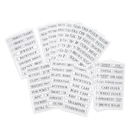 Clear Rectangle Household Label Stickers by Recollections&trade; {5}