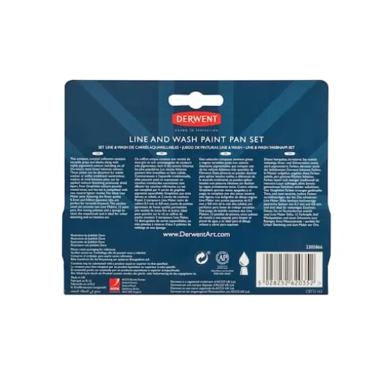 Derwent Line & Wash Paint Pan 12 Color Set {6}