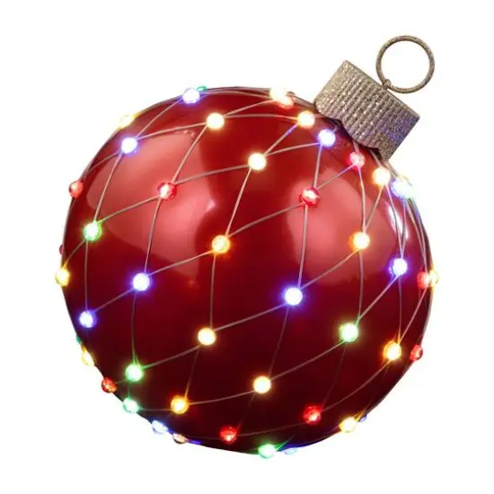 21" Red Outdoor Lightshow Ornament {5}