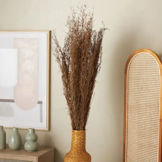 45" Brown Dried Natural Pampas Grass Foliage {9}