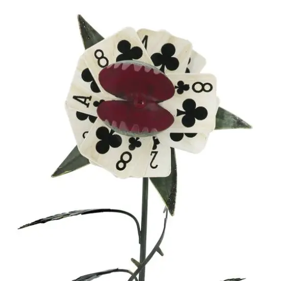 11.75" Clubs Playing Card Flytrap in Diamond Pot Tabletop Décor by Ashland® {3}