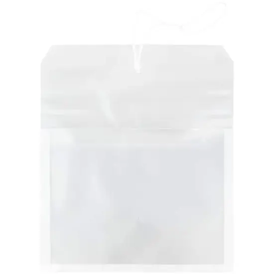 JAM Paper 9.75" x 13" Plastic Elastic Band Closure Expansion Envelopes, 12ct. Clear {4}