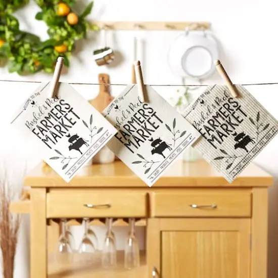 DII&reg; Farmers Market Swedish Dishcloth, 3ct. {5}