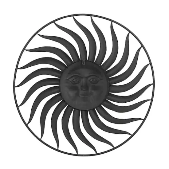 Brown Sun Metal Rustic Wall Decor {3}