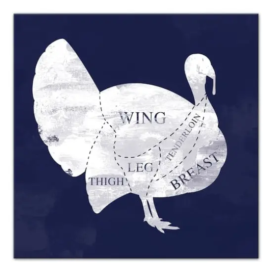 Turkey Anatomy Canvas Wall Art {1}