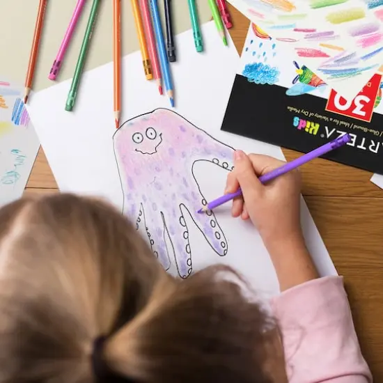 Arteza&reg; Kids Colored Triangular Pencils, Erasable, Set of 48 pcs {7}