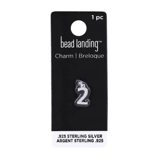 Sterling Silver Number Charm by Bead Landing&trade; 2 {8}