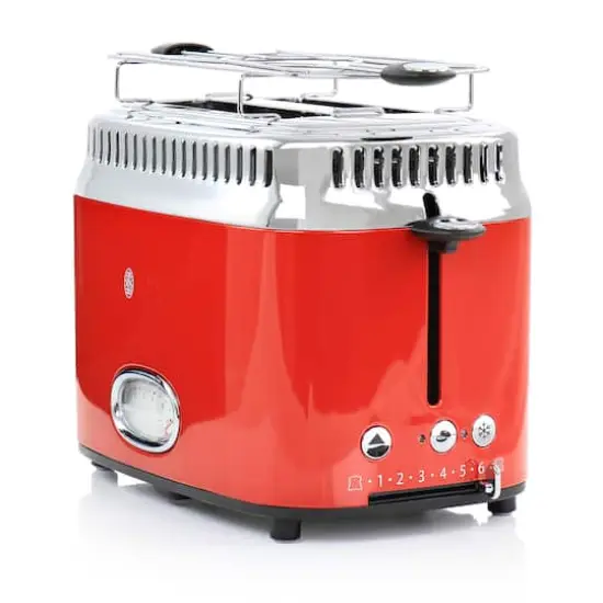 Russell Hobbs Retro Style 2 Slice Toaster Red {4}