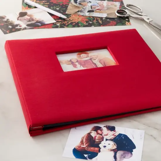 12" x 12" Cloth Scrapbook Album by Recollections&reg; Red {3}