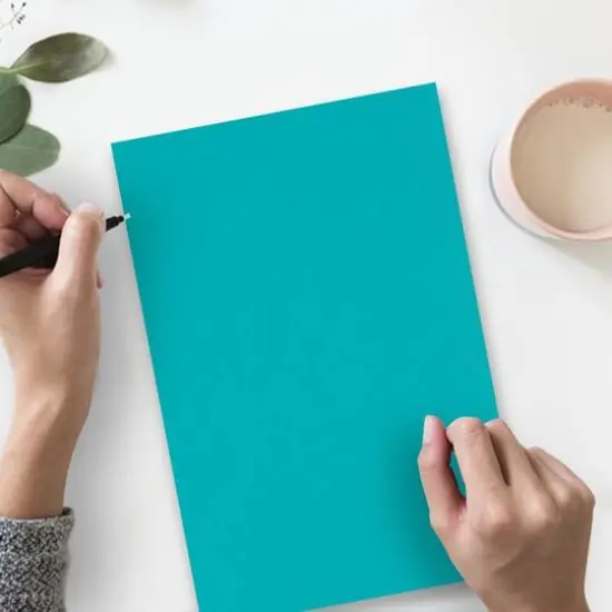 JAM Paper Bright Hue 8.5" x 14" 24lb. Recycled Colored Legal Paper, 100 Sheets Sea Blue {5}