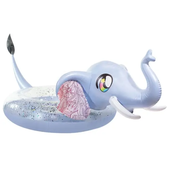 PoolCandy Glitterfied&reg; Elephant Jumbo Pool Tube {1}