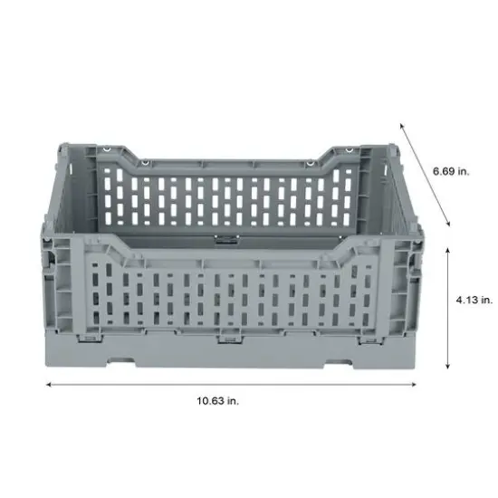 Simplify Collapsible Storage Crate Gray {6}
