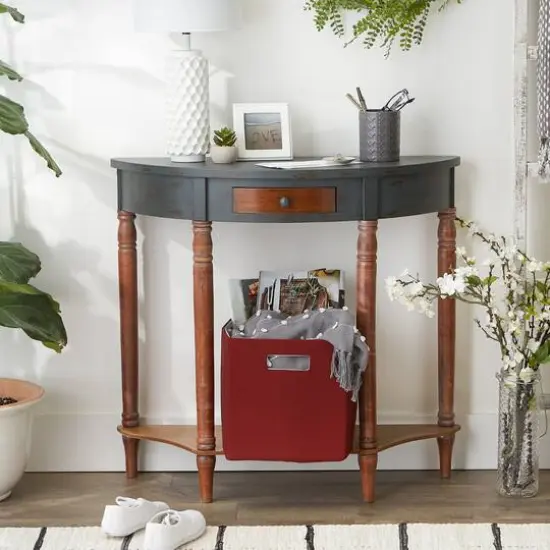 DII&reg; 11" Polyester Solid Storage Cube Barn Red {4}