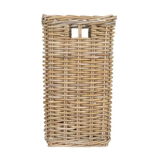 Hello Honey® Natural Rectangular Woven Rattan Nesting Basket Set {9}