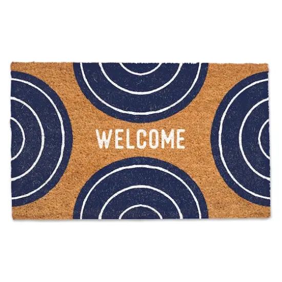 Welcome Blue Arches Doormat {1}
