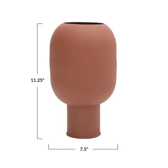 Hello Honey&reg; 11.25" Sienna Textured Decorative Flower Vase {3}