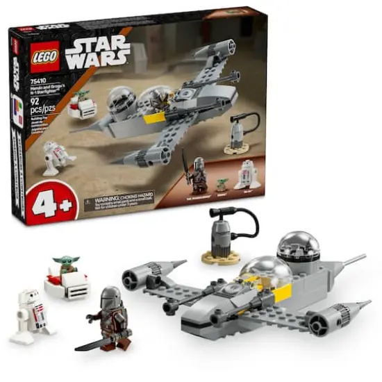 LEGO&reg; Star Wars&trade; Mando and Grogu&rsquo;s N-1 Starfighter&trade; Building Toy 75410 {1}