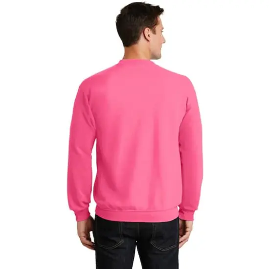 Port & Company&reg; Core Fleece Crewneck Sweatshirt Neon Pink {6}