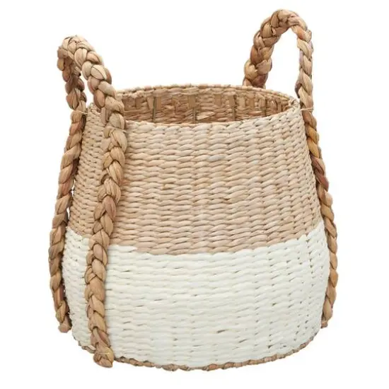 Household Essentials Cattail & Paper Terra Basket White {1}