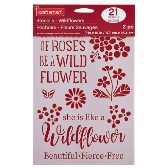 Wildflower Stencils, 7" x 10" by Craft Smart&reg; {3}
