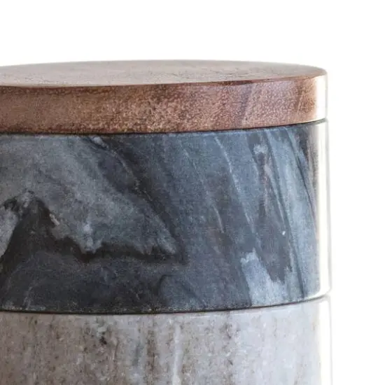 Hello Honey&reg; Marble Stacking Pinch Pots with Wooden Lid {4}